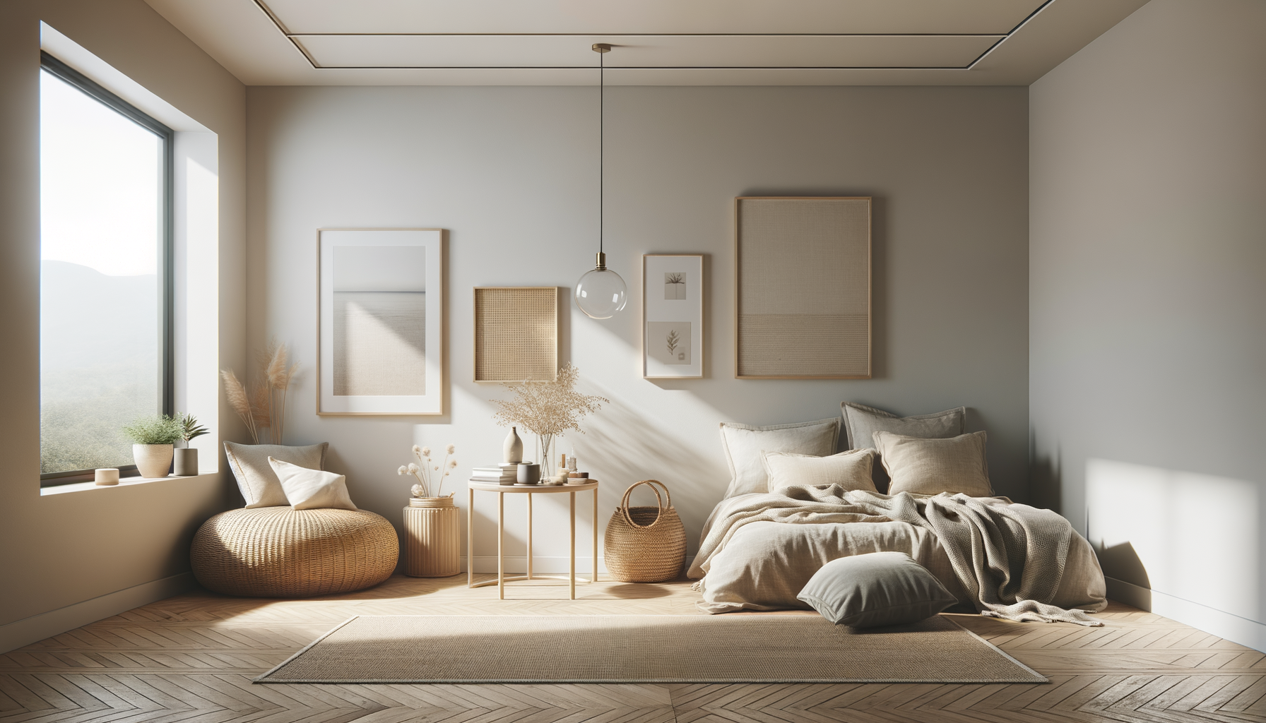 shelf styling ideas — natural textures