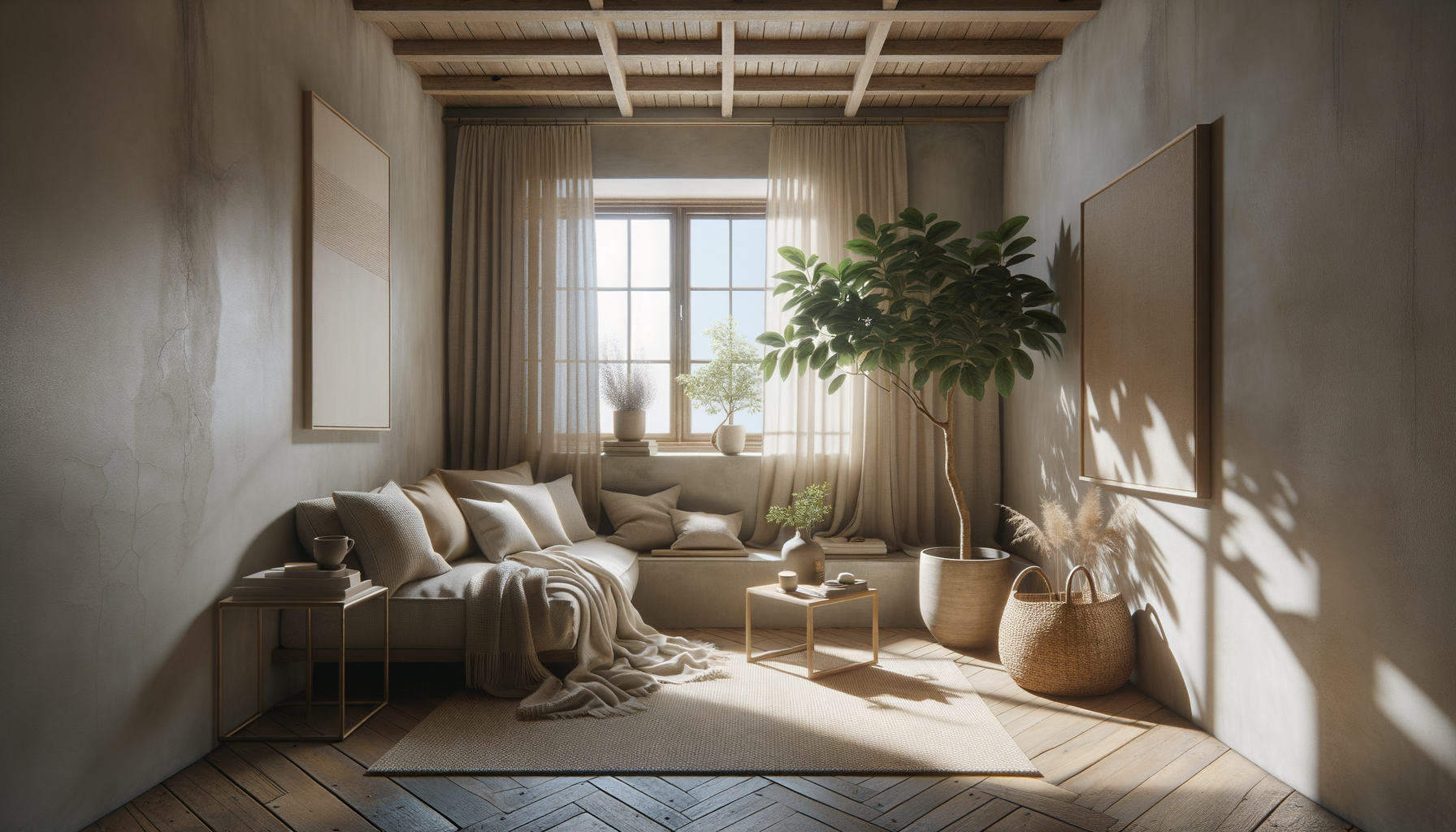 handcrafted interior — natural textures