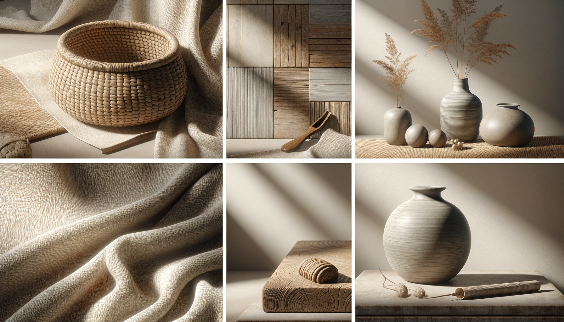 neutral shelf styling — warm minimal detail