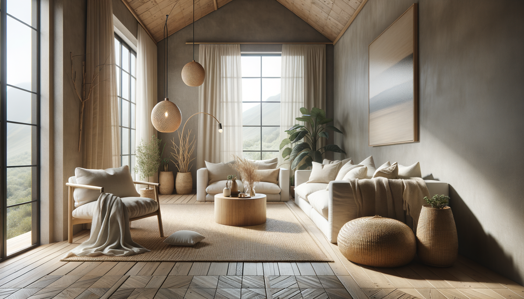 patio decorating ideas — natural textures