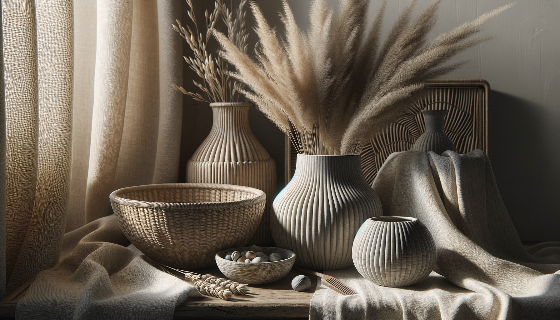 woven textures aesthetic — warm minimal detail