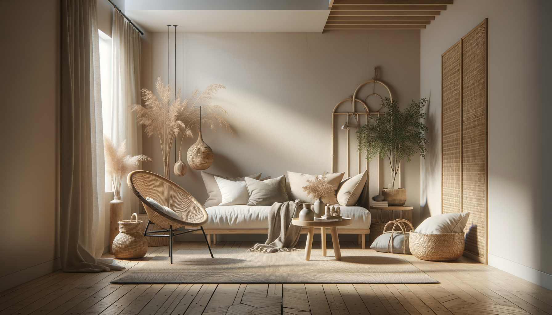 balcony lighting ideas — natural textures