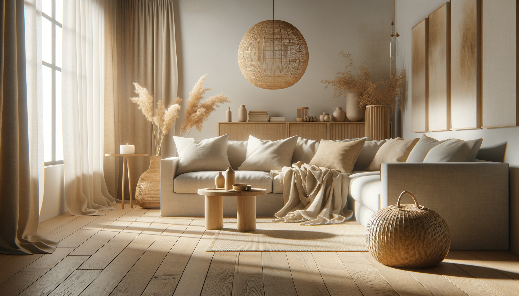 small balcony decor — natural textures