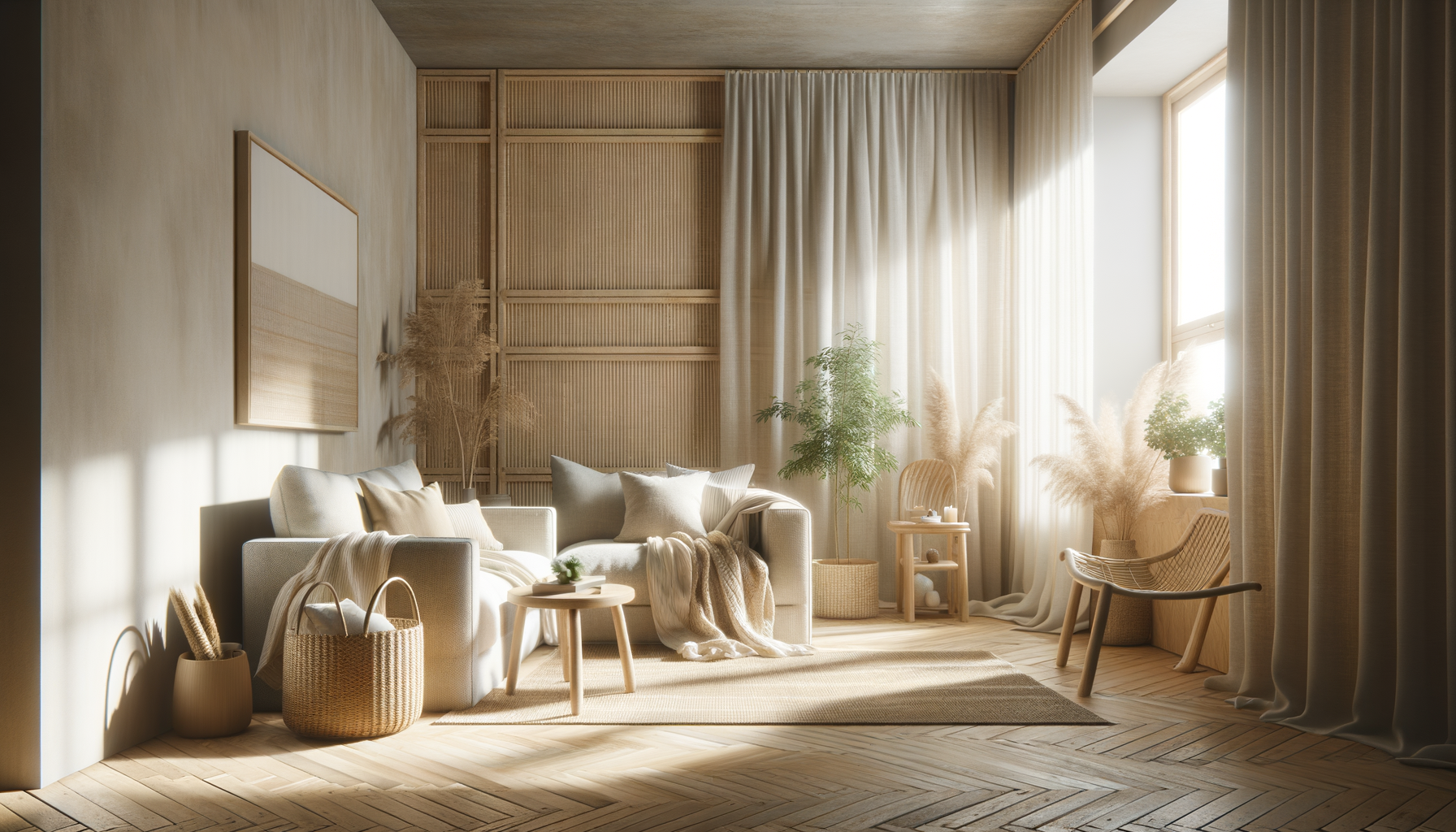 balcony ideas apartment — natural textures