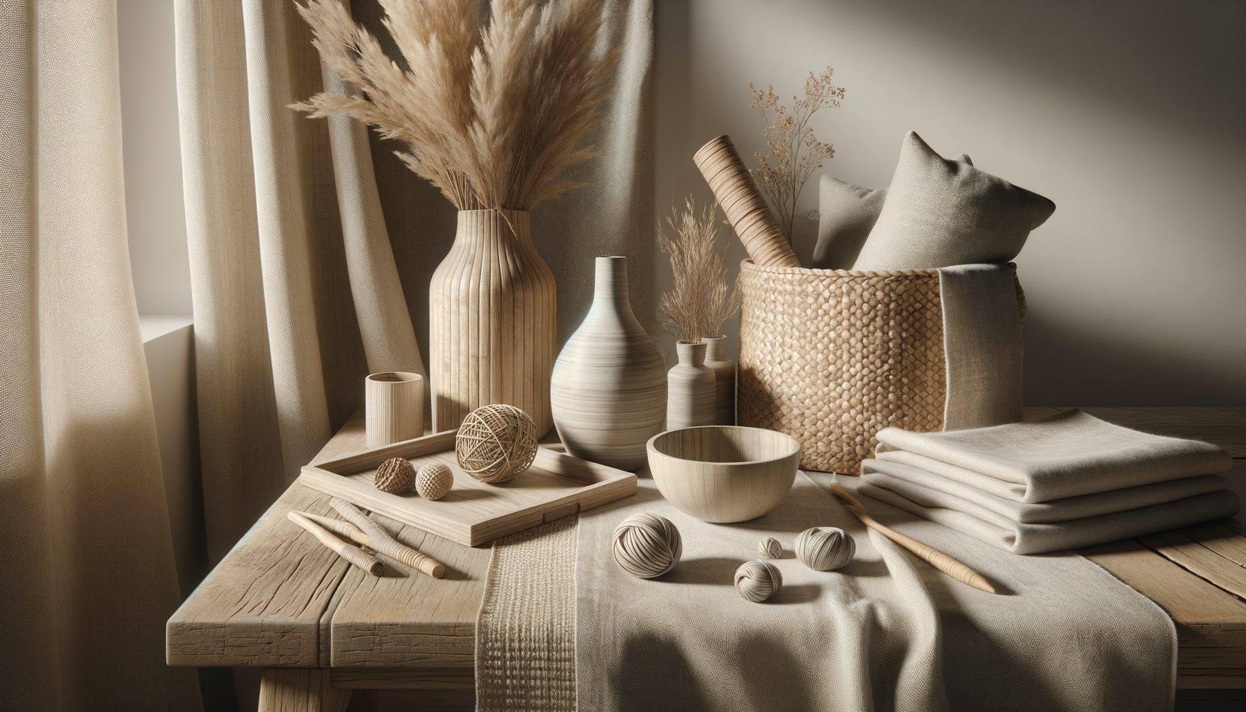 natural textures interior &mdash; warm minimal detail