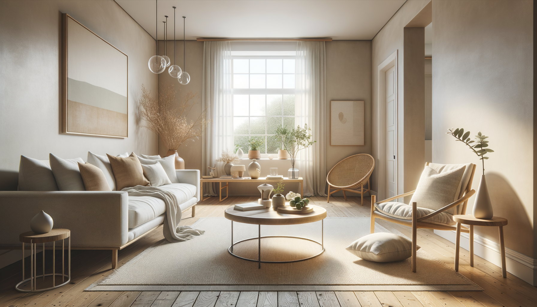 handcrafted interior design — natural textures