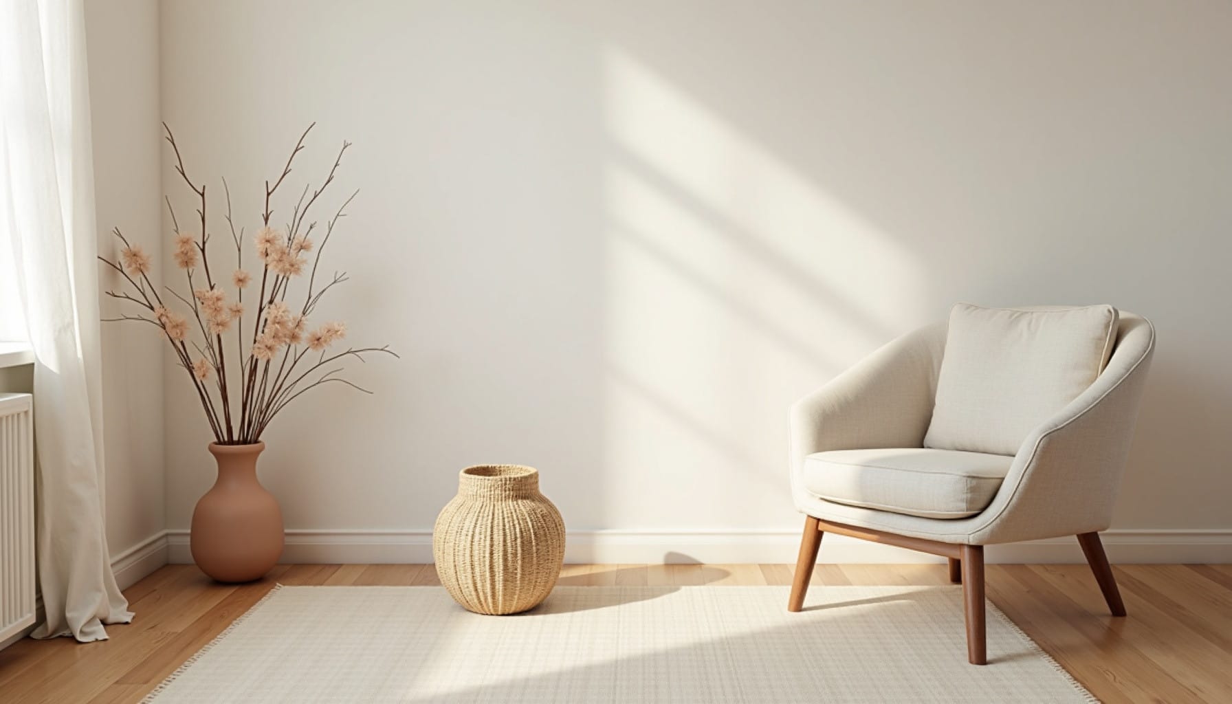 how to make a living room look expensive — natural textures