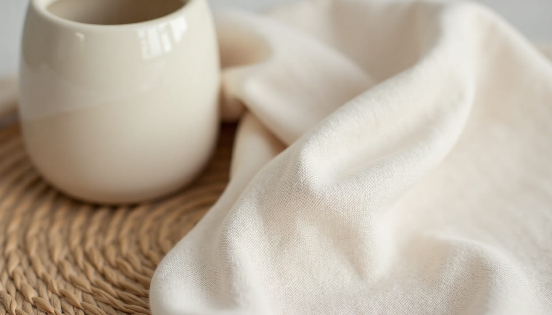 natural bedroom decor — warm minimal detail