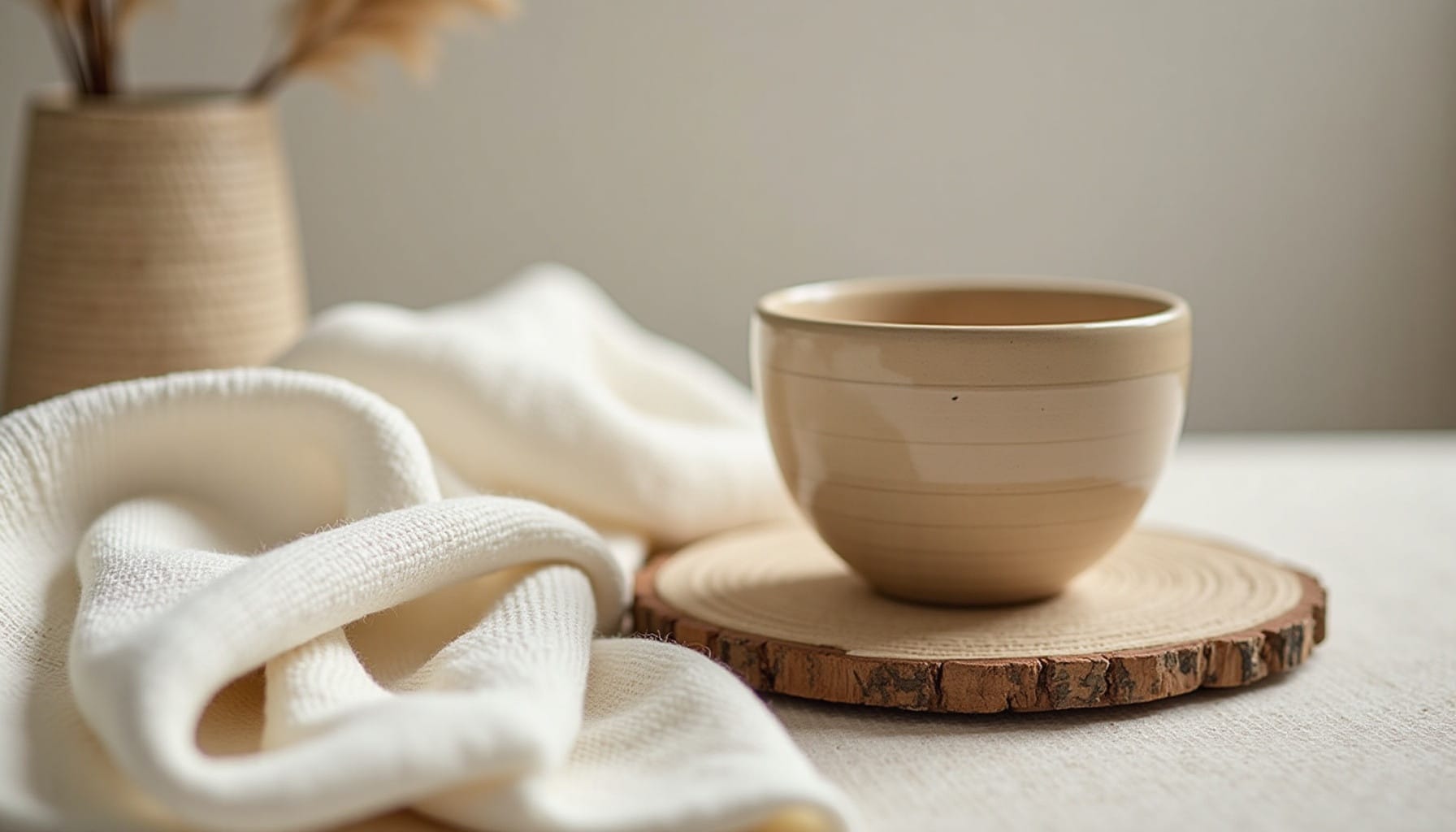 hygge home decor — warm minimal detail