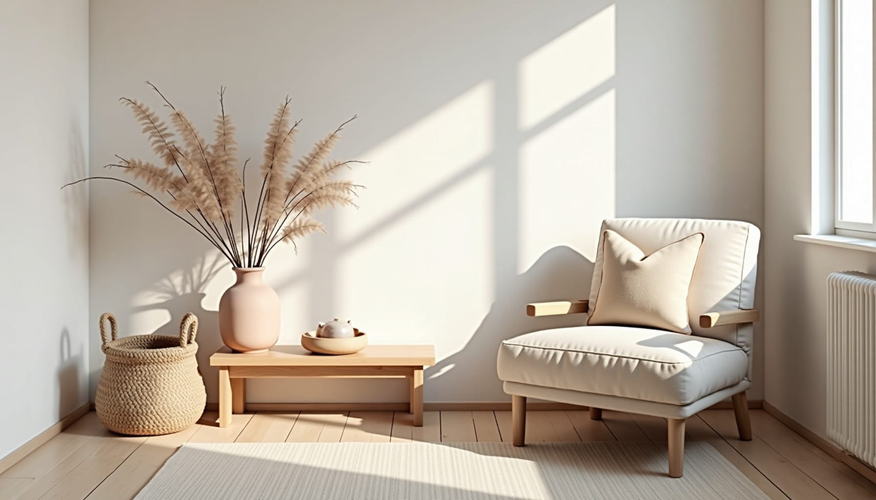 small living room ideas — natural textures