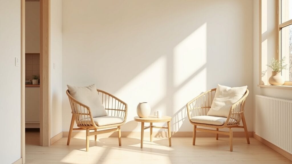 apartment balcony ideas — calm interior
