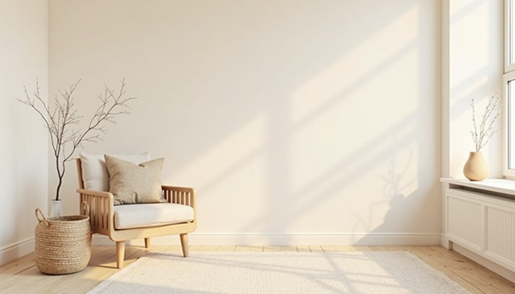 minimal coffee table decor — natural textures