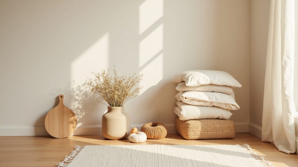 diy fabric storage — calm interior