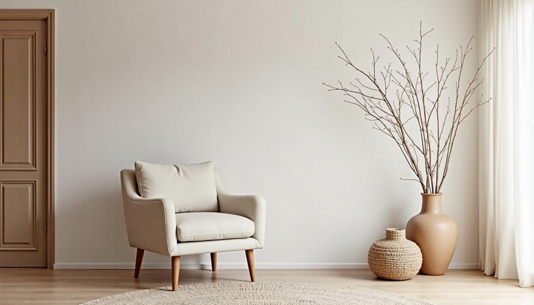 entryway styling one object — natural textures
