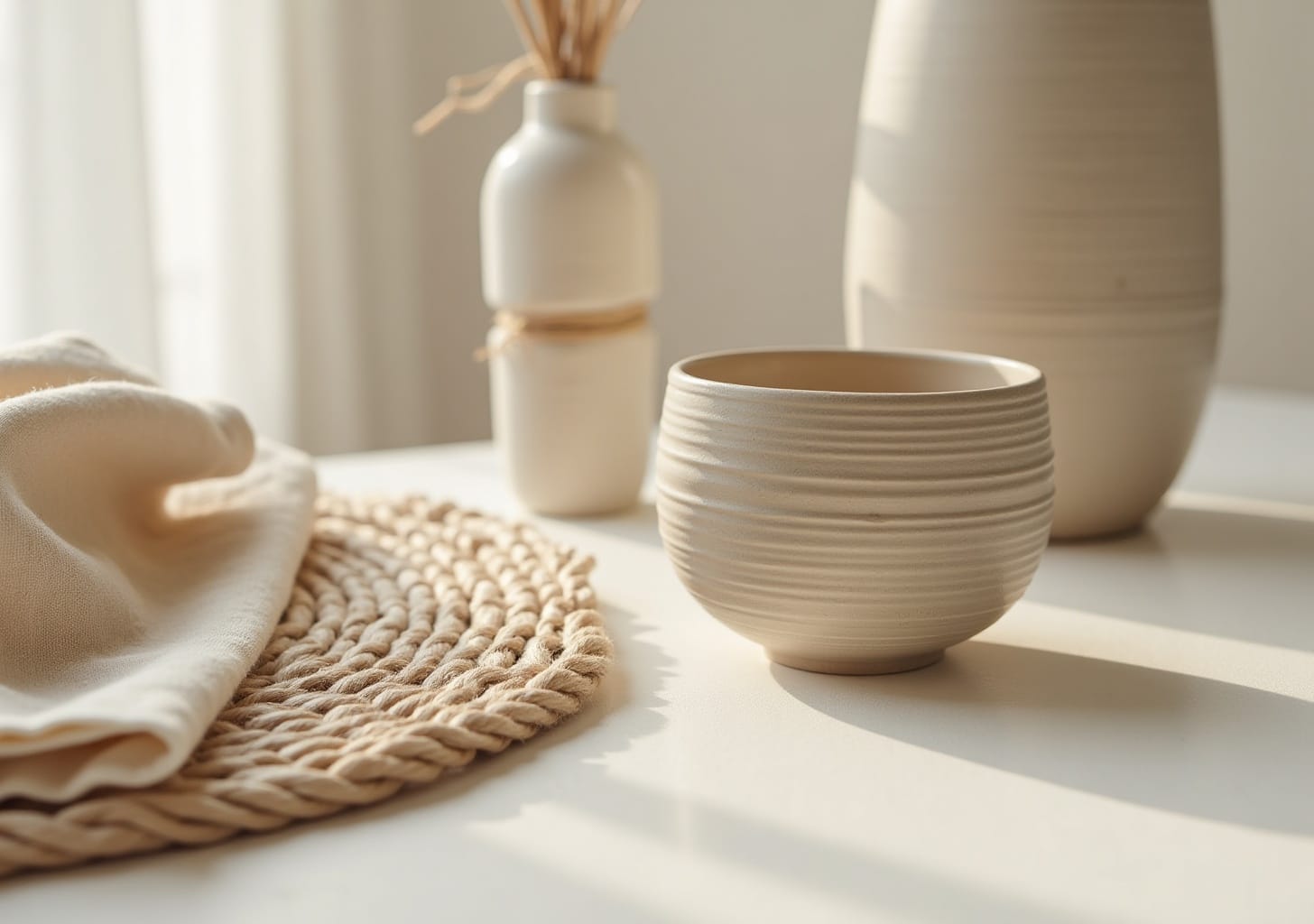 handcrafted interior details &mdash; warm minimal detail