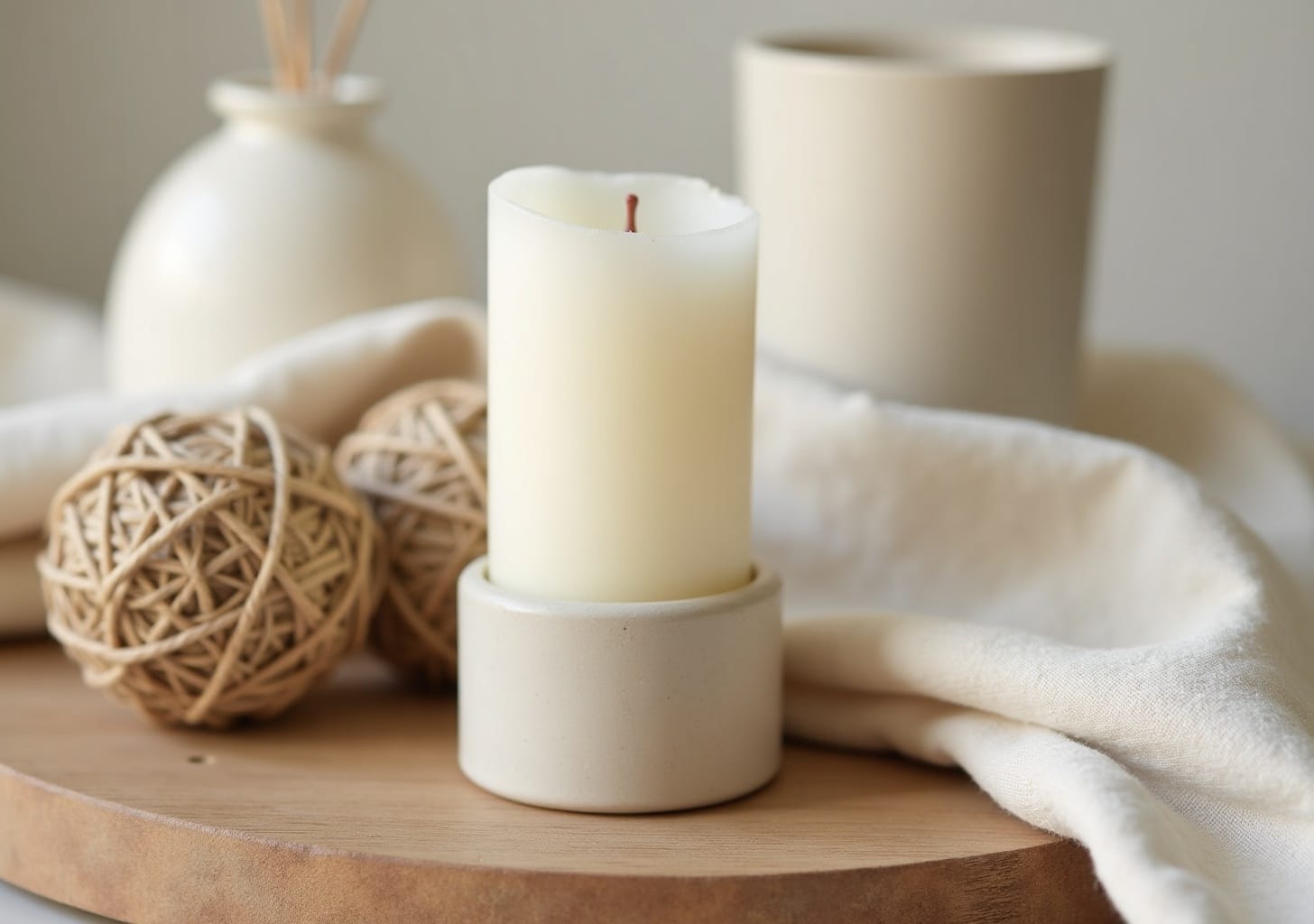 diy candle holders — warm minimal detail
