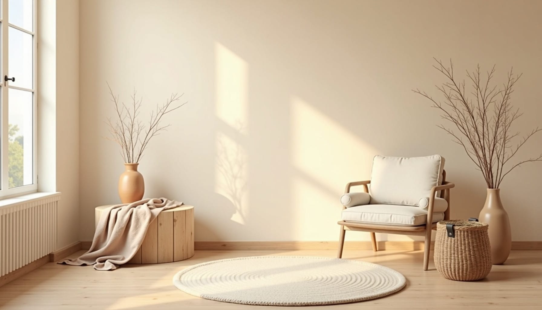 calm bedroom ideas &mdash; natural textures