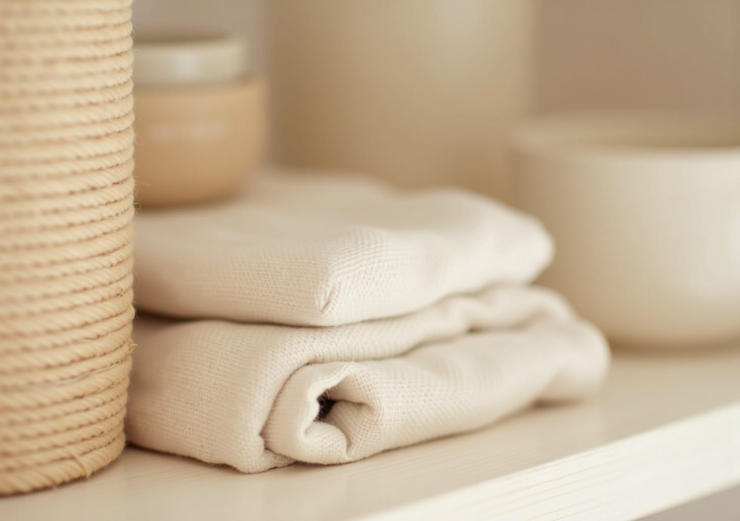 kitchen shelf decor — warm minimal detail