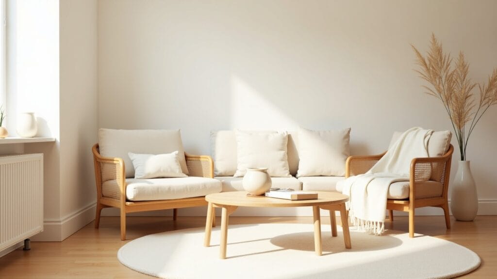 small garden furniture — calm interior