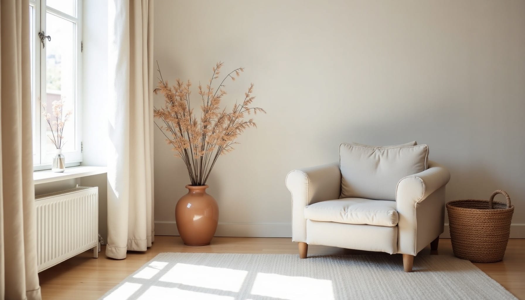 small bedroom ideas — natural textures