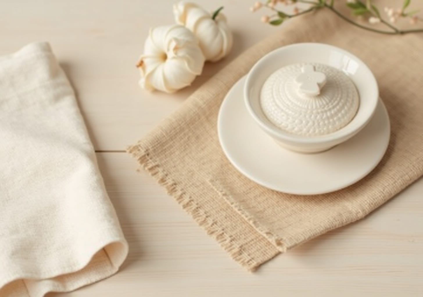 calm interior design — warm minimal detail