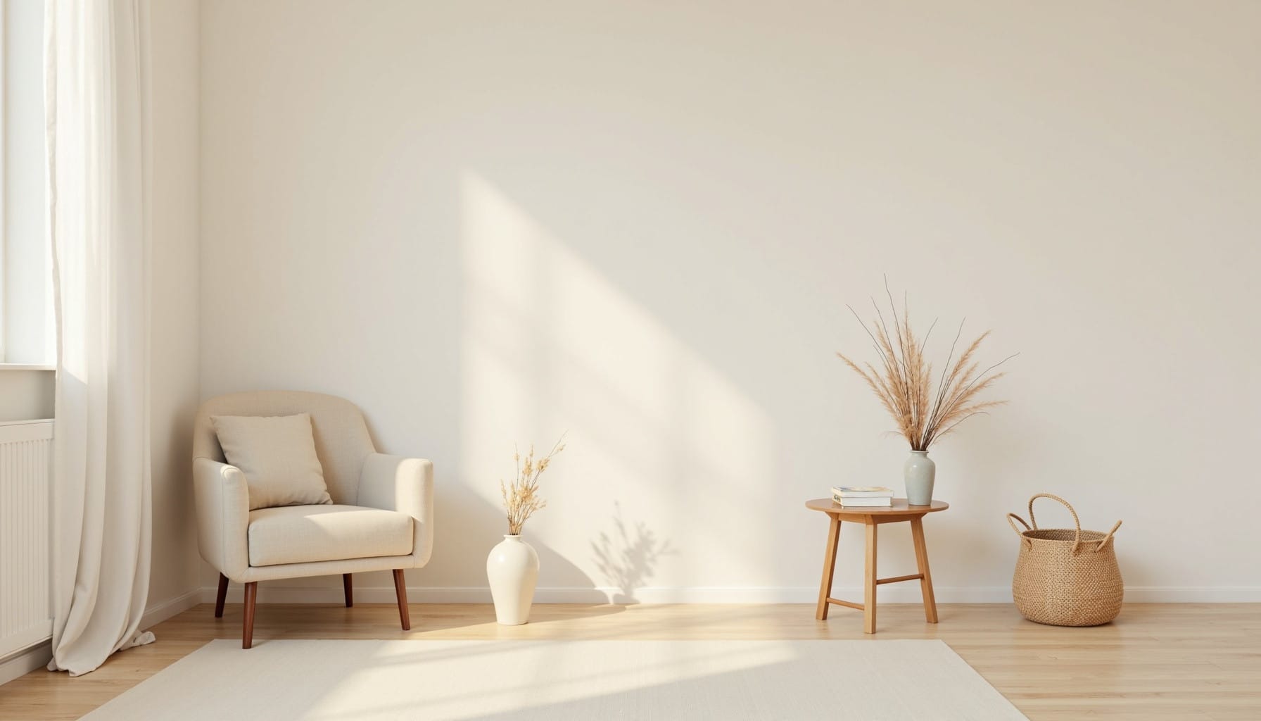 small space seating — natural textures