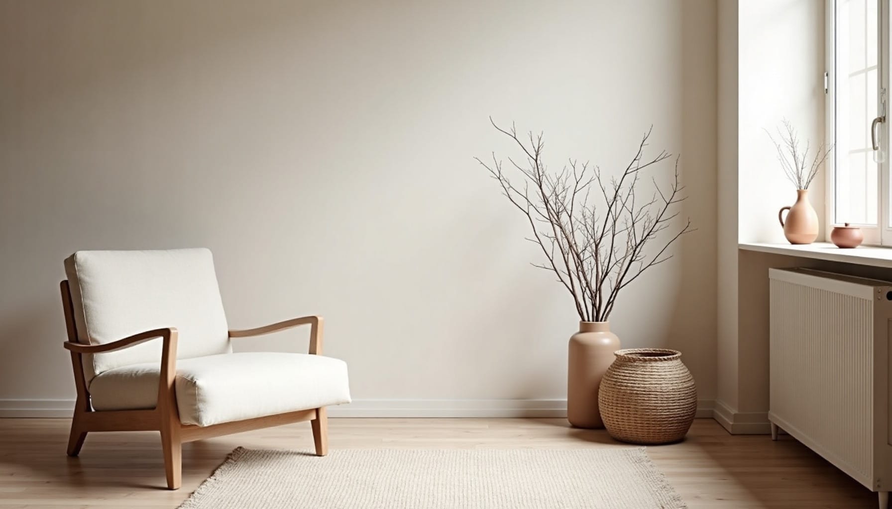 narrow balcony ideas — natural textures