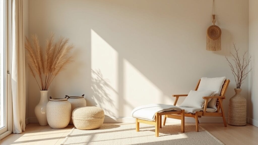 small patio decor — calm interior