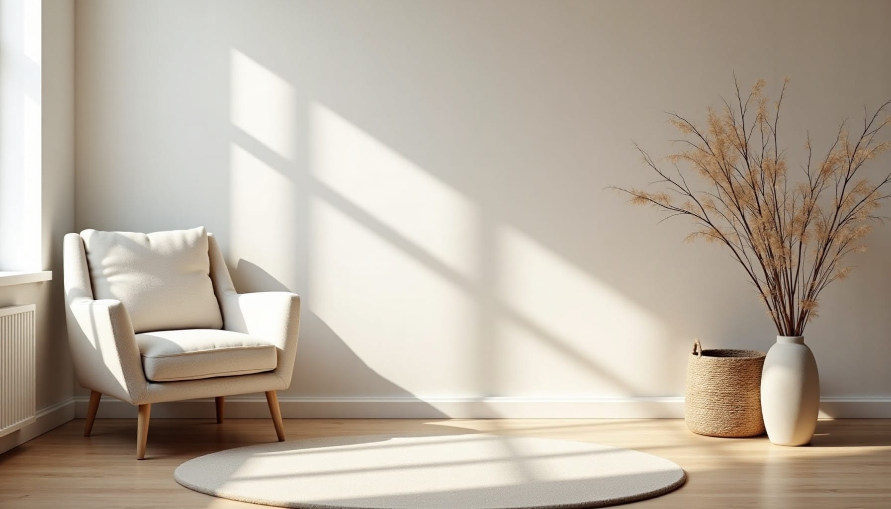 shelf styling — natural textures