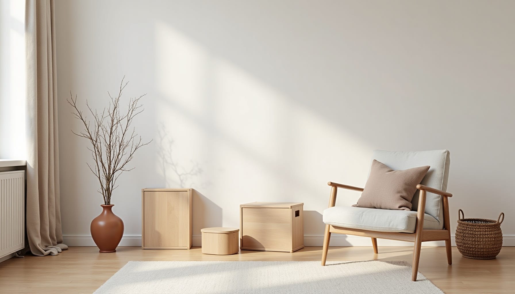 wooden keepsake boxes — natural textures