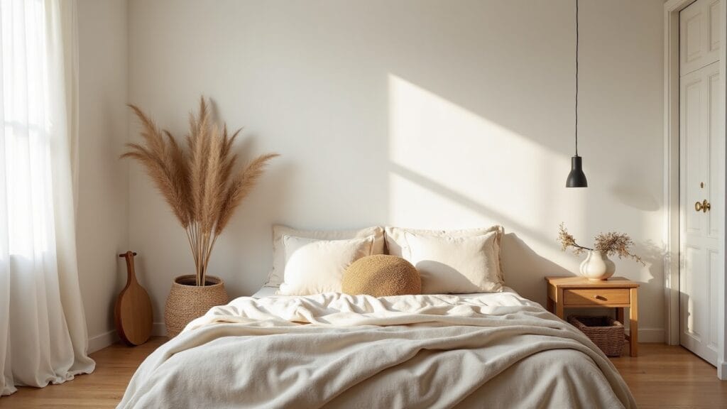 woven textures minimal — calm interior