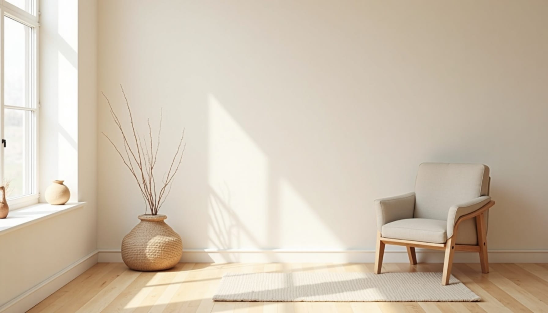 how to decorate a small apartment — natural textures