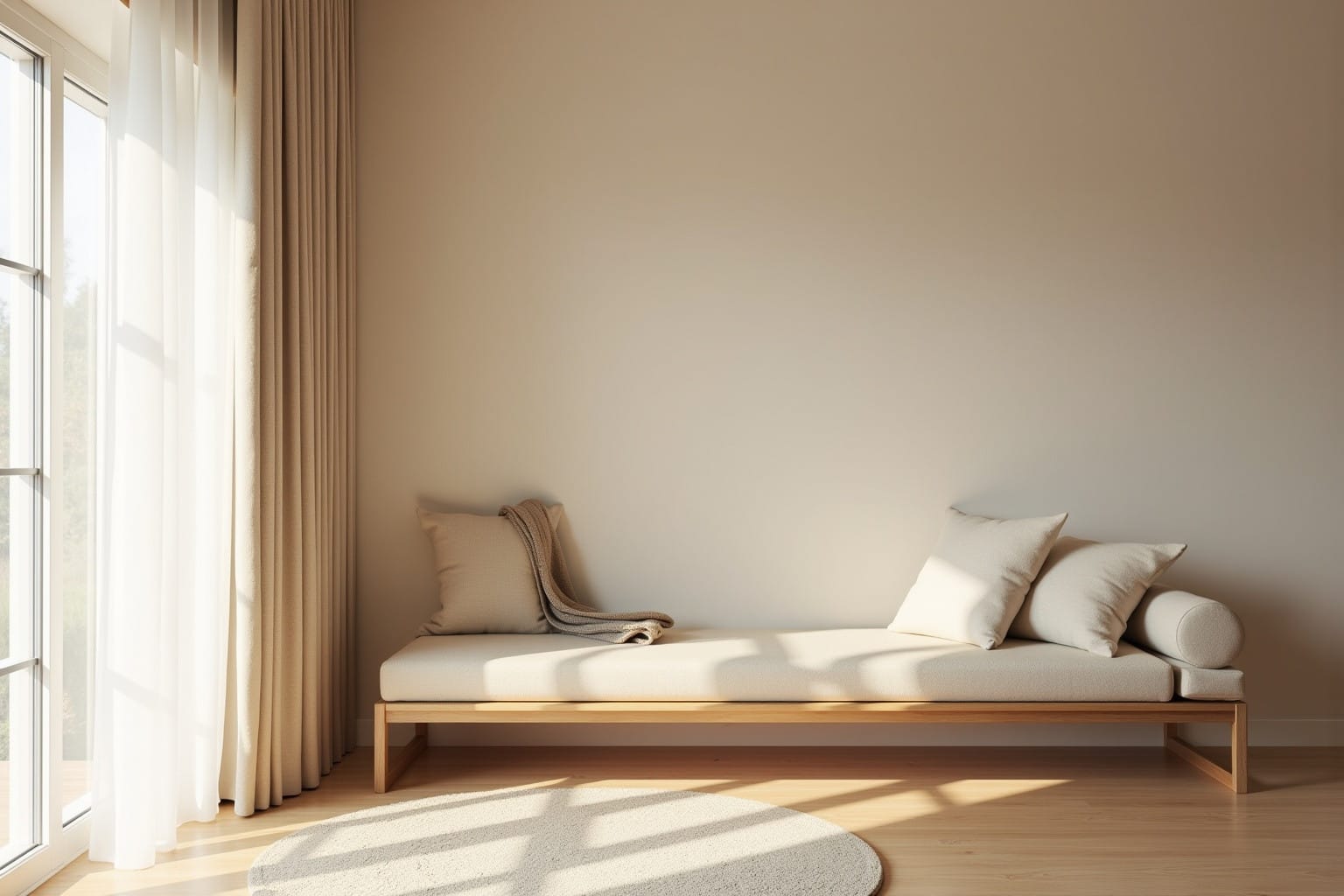 hallway furniture — natural textures