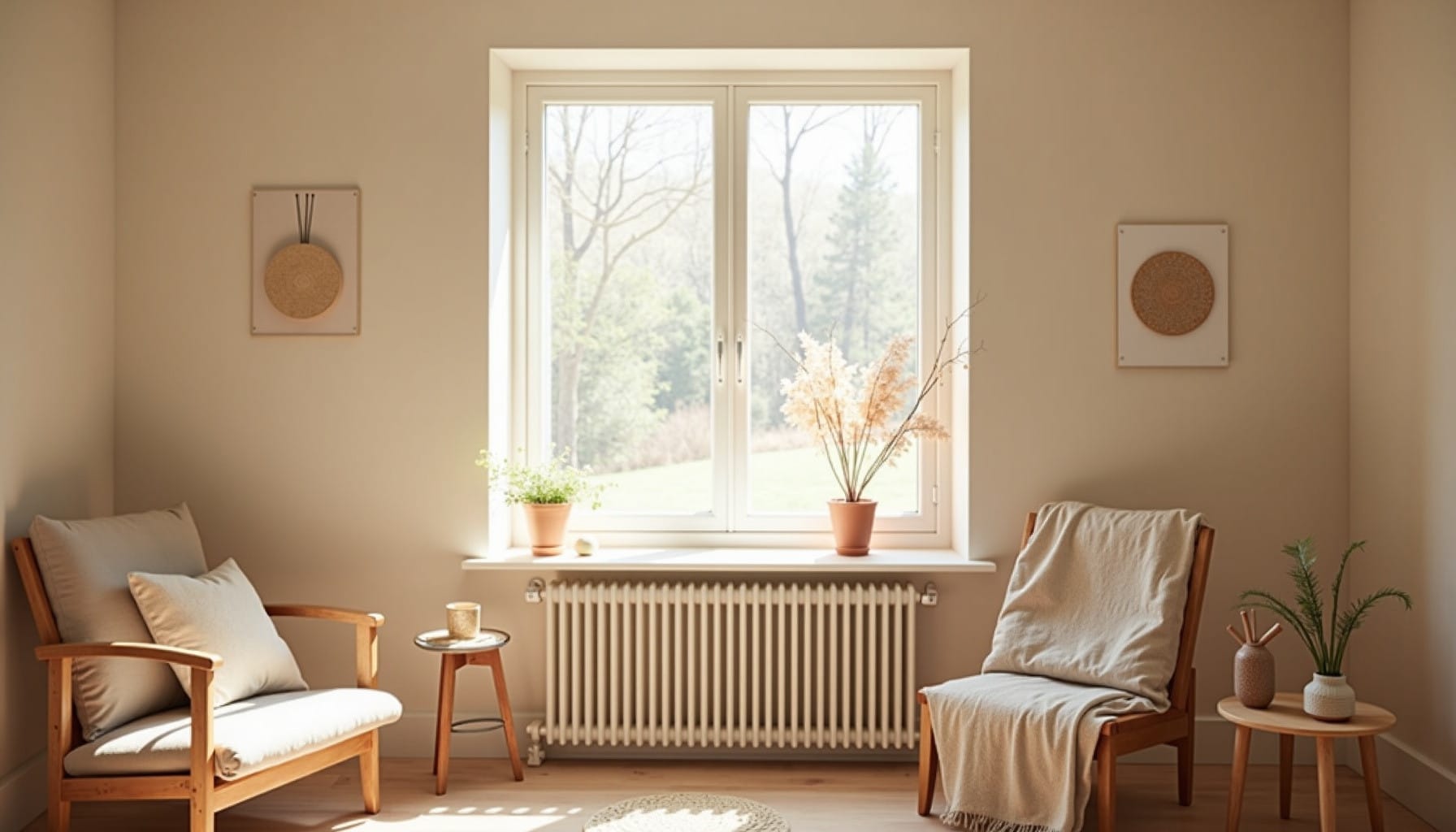 windowsill decor ideas — natural textures