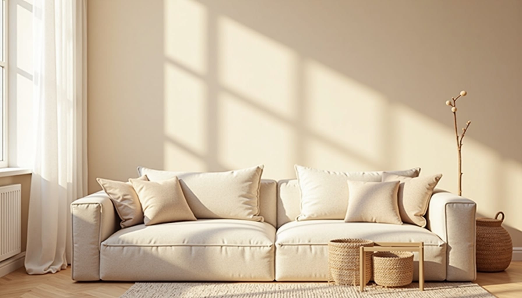 what not to do when decorating a small living room — natural textures
