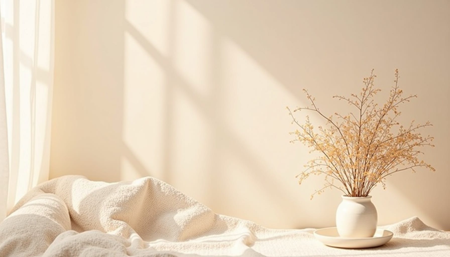decorating with dried flowers — natural textures