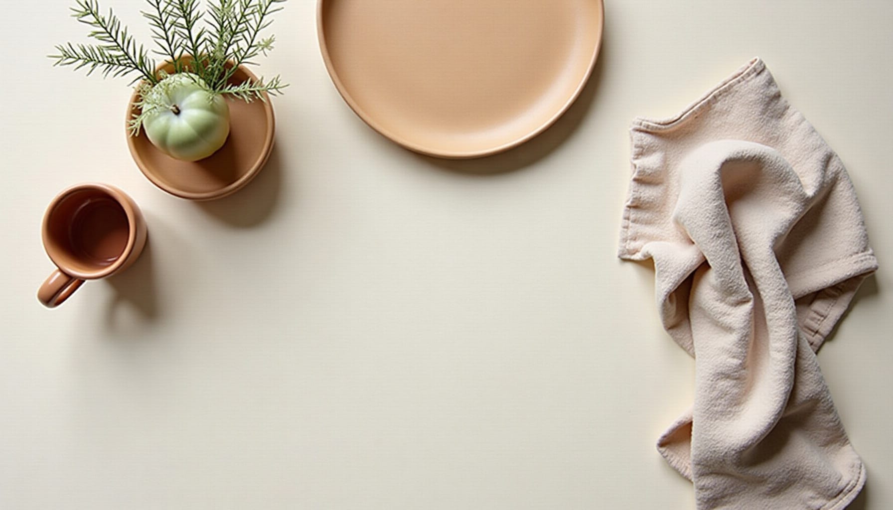 how to style a console table — natural textures