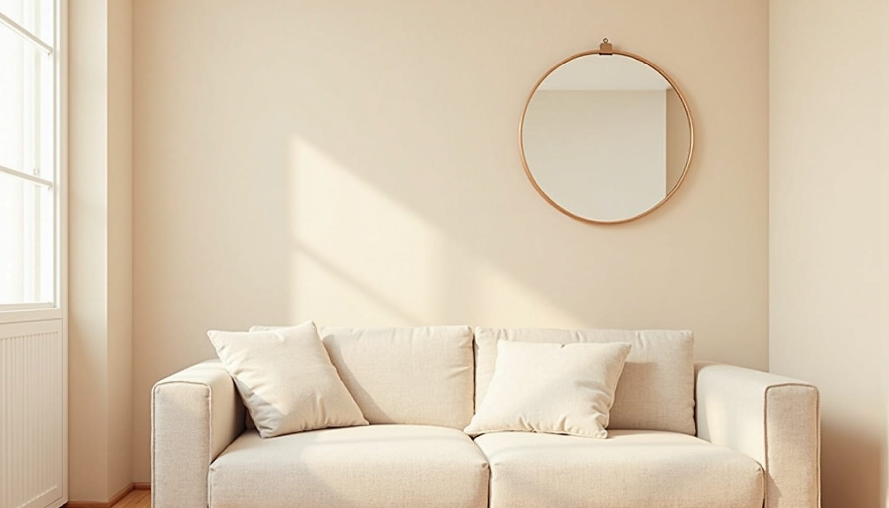 small mirror — natural textures