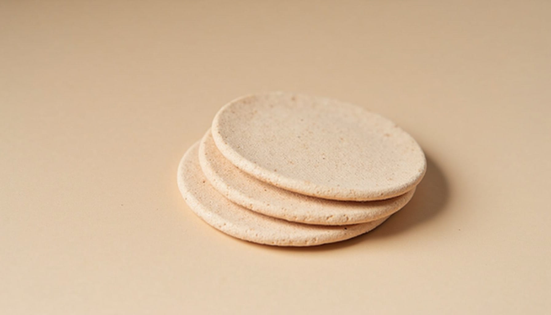air dry clay coasters — warm minimal detail