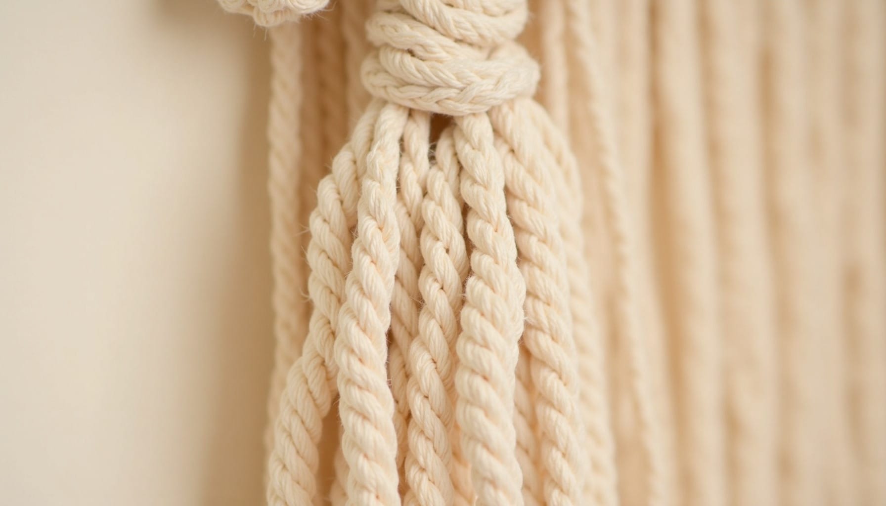 diy macrame wall hanging beginner — warm minimal detail