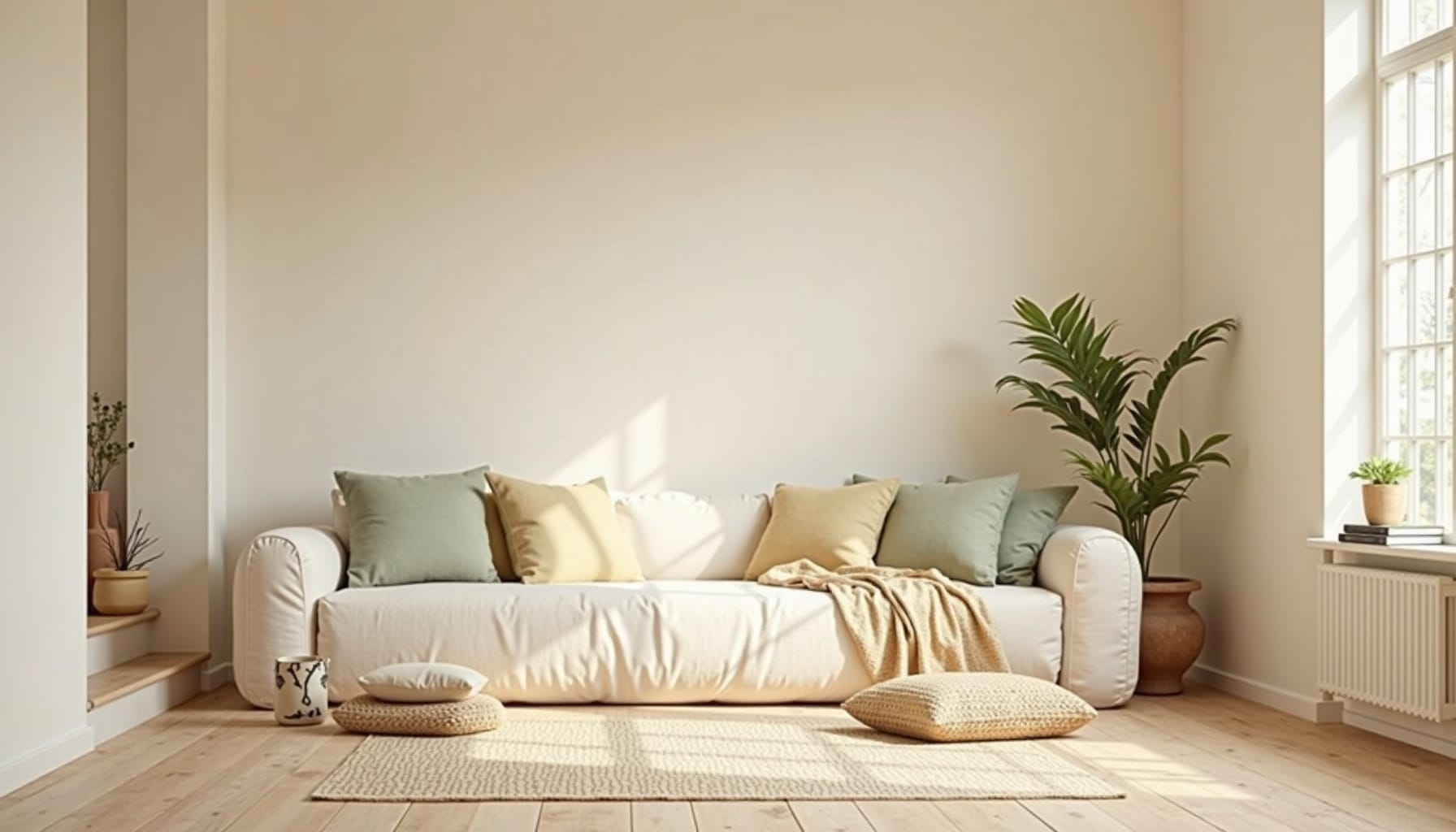 reading nook ideas small spaces — natural textures