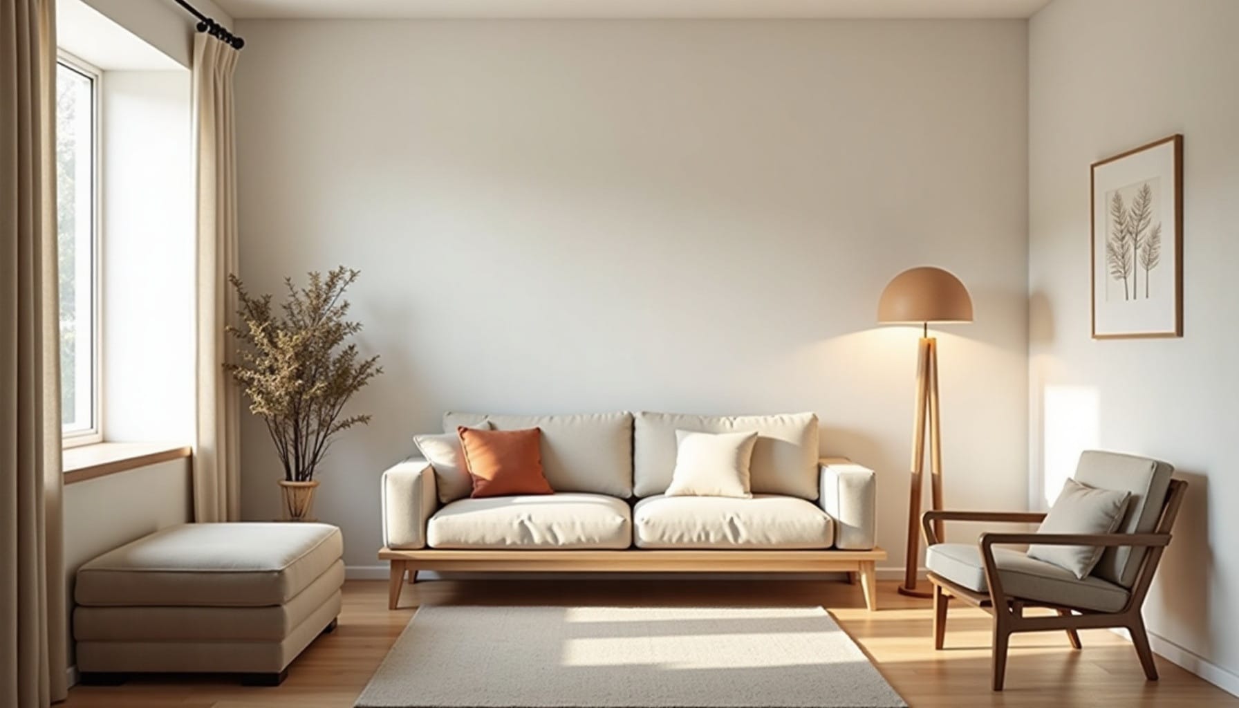 small living room layout ideas — natural textures