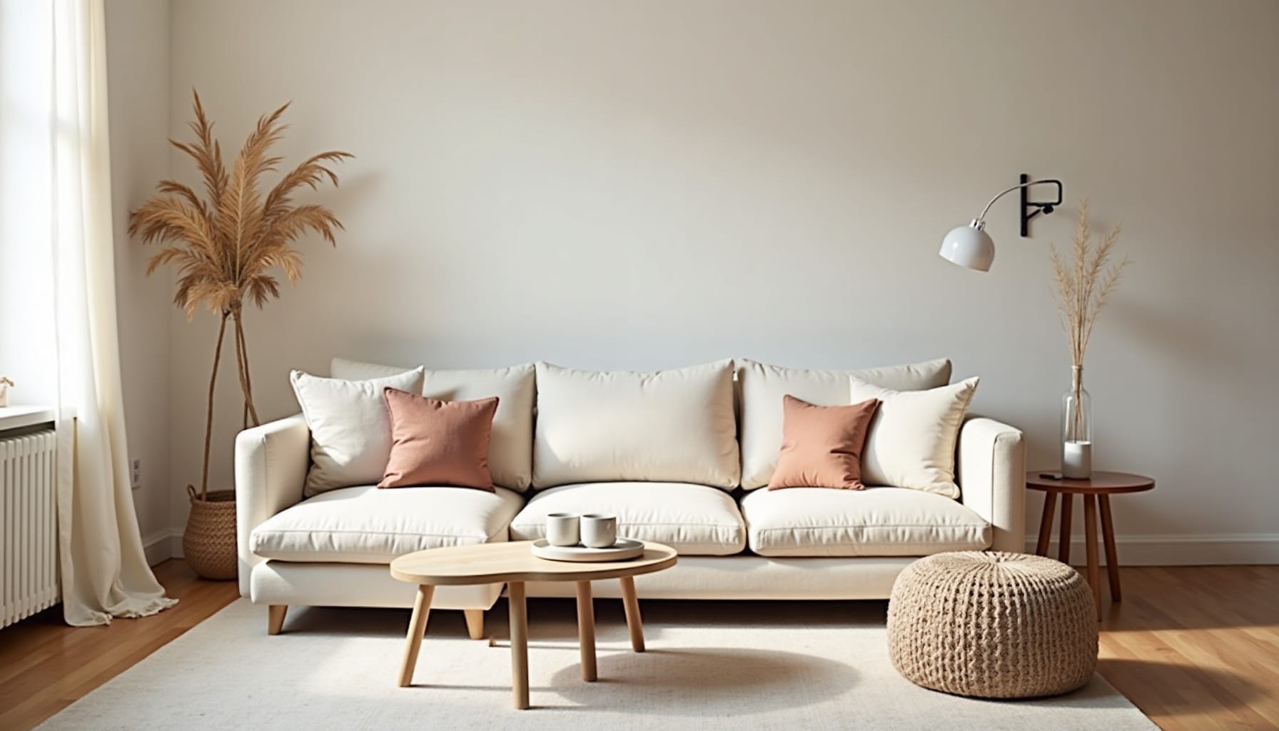 linen cushion styling — natural textures
