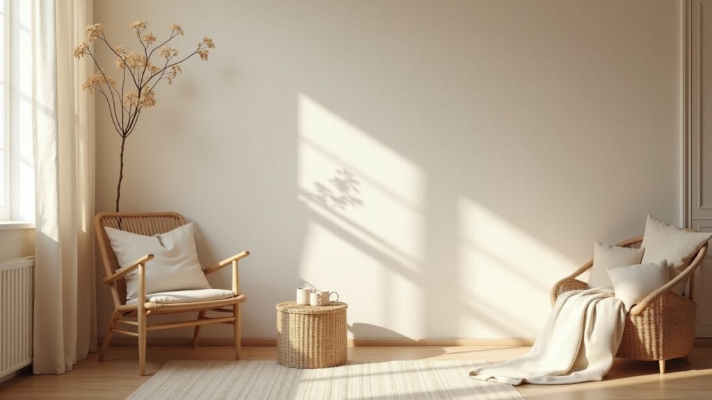 Warm Minimalist Living Room: How to Get the Look