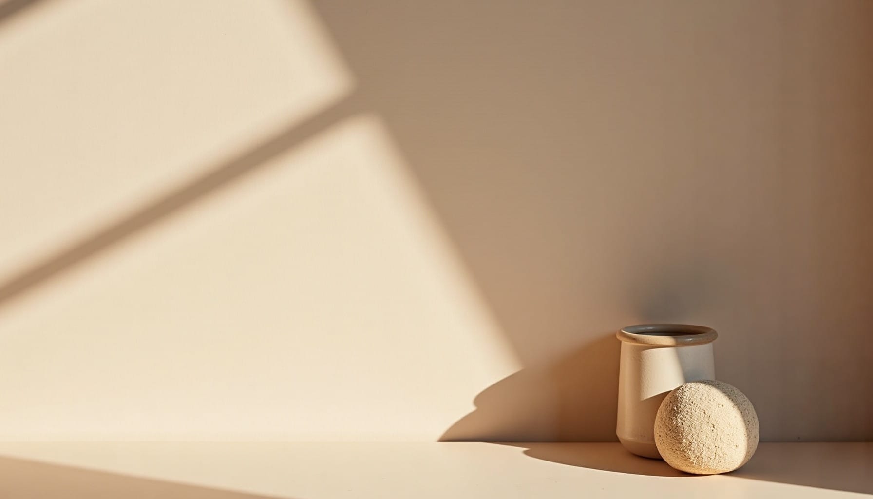 studio flat ideas — warm minimal detail