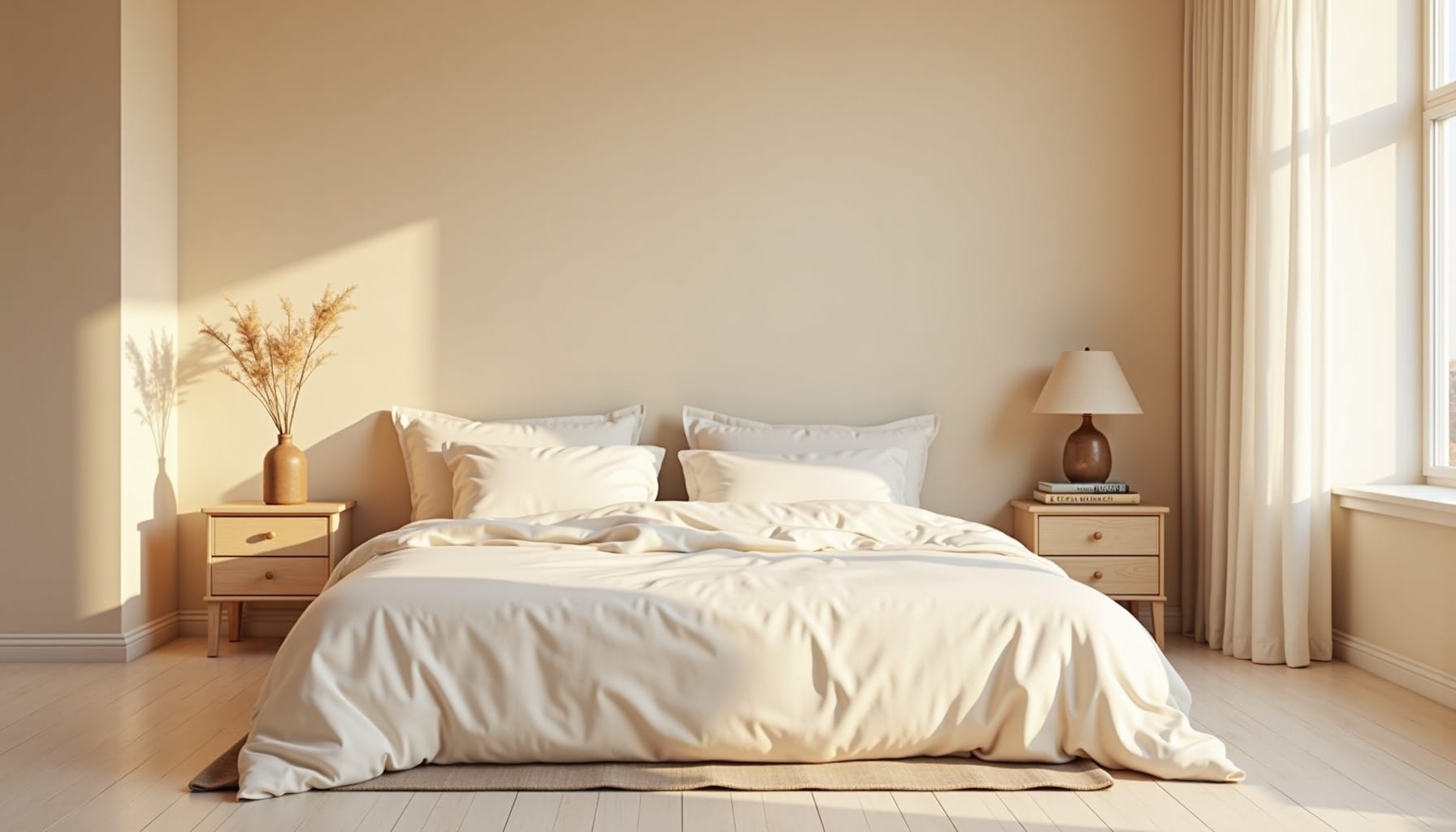 cozy bedroom ideas — natural textures