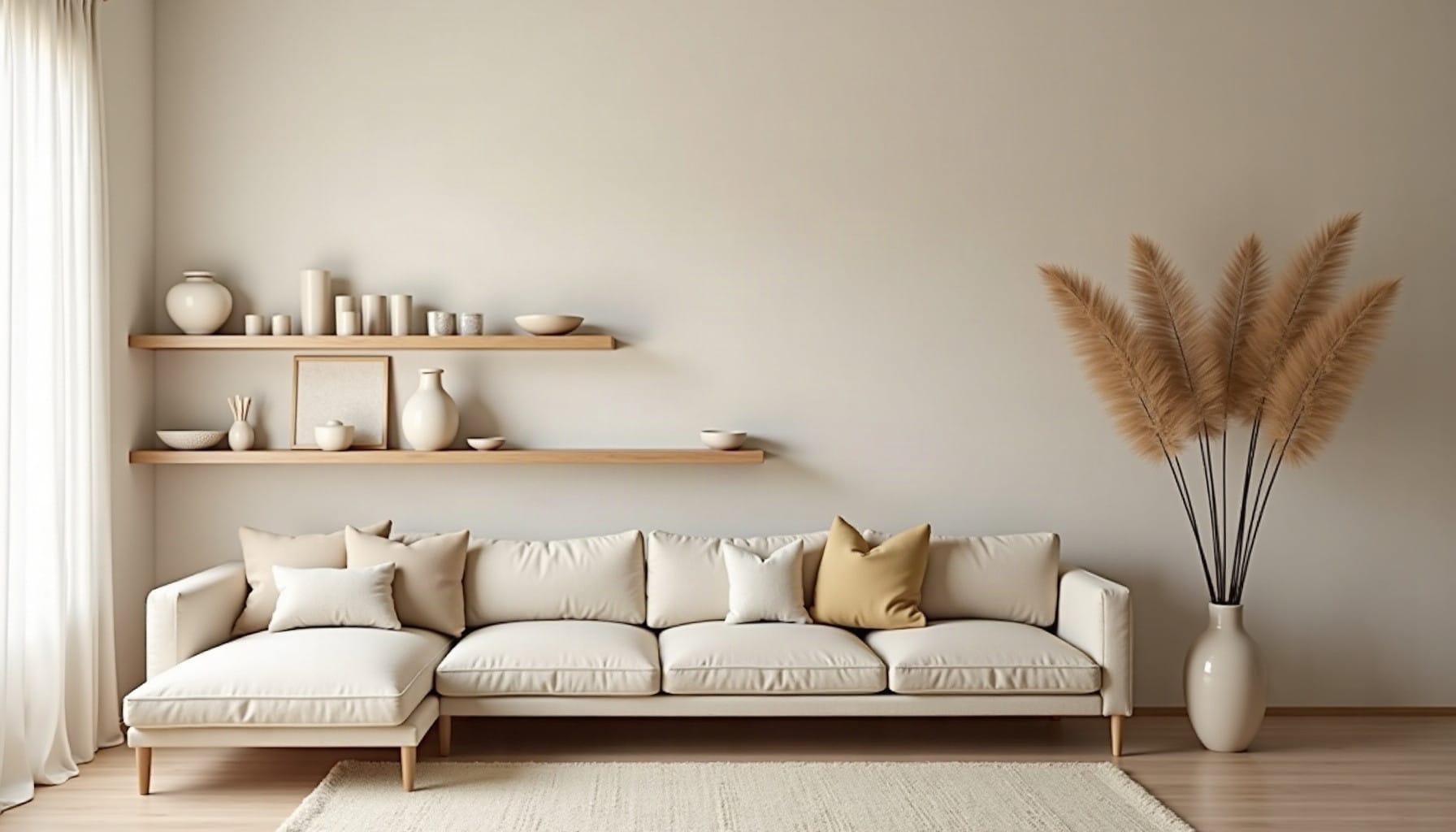 shelf ornaments — natural textures