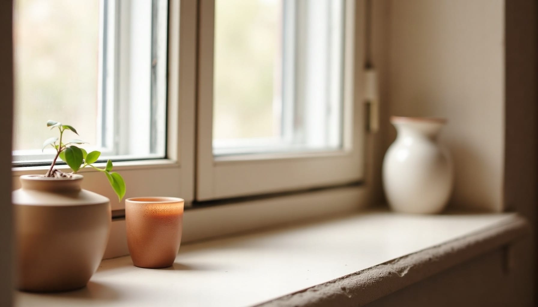 window sill decor — warm minimal detail