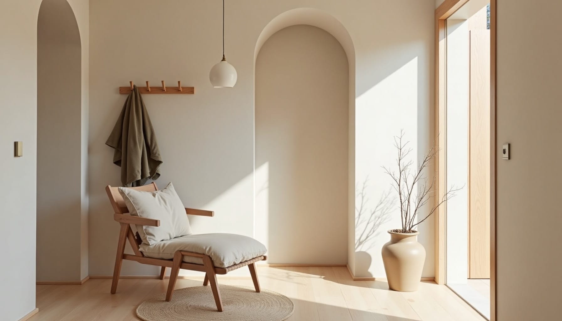 entryway decor — natural textures