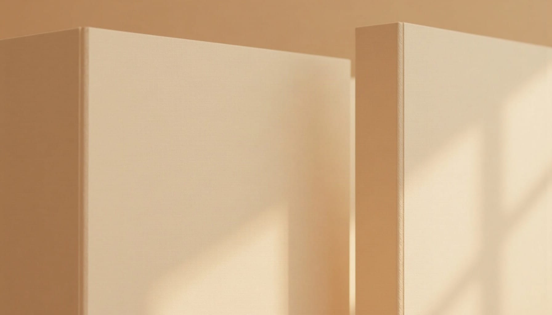 room partition — warm minimal detail